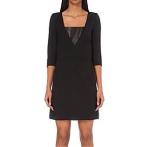 The Kooples Crepe Faux Paneling Dress